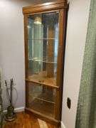 Tall Glass Corner Display Cabinet - 72"x28"