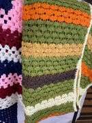Lot of Five Handmade Crochet Afghans