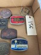 Lot of 14 Collectible Belt Buckles: Pepsi, 1982 World's Fair, Eagle, Cincinnati Zoo & More
