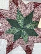 Handmade Star Pattern Quilt - 86x82 inches