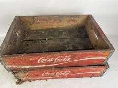 Two Coca-Cola Wooden Crates