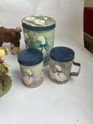 Boxes of Assorted Figurines, Clock, and Decorative Items