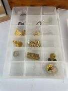 Cedar Jewelry Box with Costume Jewelry and Pins