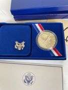 1986 Liberty Silver Dollar - Ellis Island, Gateway to America - Proof