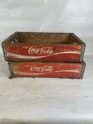 Two Coca-Cola Wooden Crates
