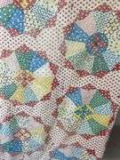 Two Handmade Lap Quilts - Pinwheel & Pink Patchwork