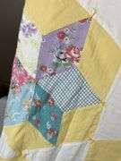 Handmade Quilt with Patchwork Star Pattern