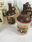 Mixed Lot of Decorative Glass Wine Bottles - Yellowstone, Widmer, and More