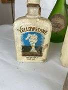 Mixed Lot of Decorative Glass Wine Bottles - Yellowstone, Widmer, and More