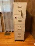 Metal Four-Drawer Filing Cabinet
