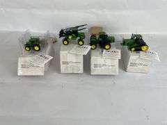 Ertl John Deere 1/64 Scale Diecast Tractors and Sprayer Set with COAs