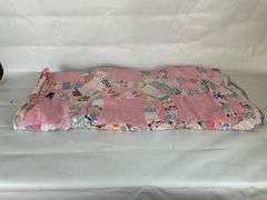 Handmade Patchwork Quilt with Sewing Machine Stitching