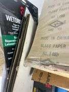 Box Lot of Assorted Sandpaper