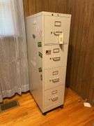 Metal Four-Drawer Filing Cabinet