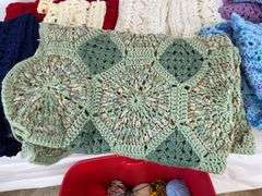 Handmade Crocheted Afghans, Scarves and Dollies