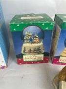 Winnie the Pooh Clock, Snow Globes, Musical Figurine and Stoneware Lot