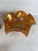 Carnival Glass Iridescent Set - Three Pieces