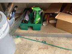 Garage Shelf with Assorted Items
