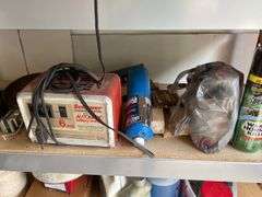 Garage Shelf with Assorted Items