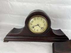 Ansonia Mantle Clock and Wooden Mantle Clock