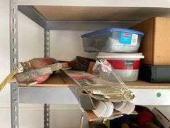 Garage Shelf with Assorted Items
