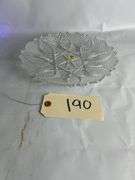 Uranium Clear Hobnail Pattern Dish