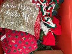 Christmas Holiday Decor Lot: Ornaments, Tree, Decor