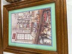 Framed Coca-Cola and Schoolhouse Prints (3)
