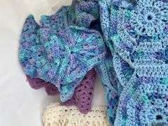 Handmade Crocheted Afghans, Scarves and Dollies
