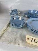 Sky Tone Pattern China Set