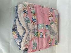 Handmade Patchwork Quilt with Sewing Machine Stitching