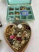 Collection of Assorted Costume Jewelry in Boxes