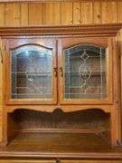 Wooden Hutch with Glass Doors