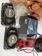 Car stereo equipment, wire and speakers
