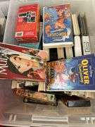 Large Collection of Disney VHS Tapes and DVDs