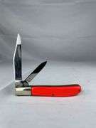 Kutmaster USA Two-Blade Pocket Knife with Orange Handle