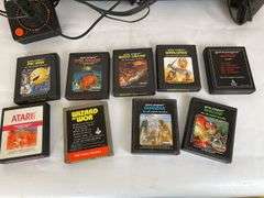 Atari 2600 Console with Games and Controllers
