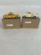 1/32 Scale 1955 Chevy Stepside Pickup & 1957 Chevy Bel Air Taxi Model Cars