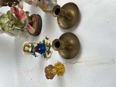 Boxes of Assorted Figurines, Clock, and Decorative Items