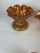 Carnival Glass Iridescent Set - Three Pieces