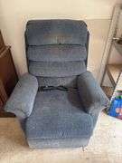 Blue Cloth Electric Lift Recliner Chair