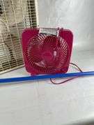 Box Fan, Small Fan, Mop, and Step Stool