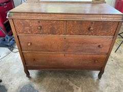 Marvel Furniture Co. Oak Dresser with Beveled Mirror