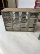 Lot of 5 Bolt Bins with Contents