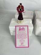Set of Three Avon Barbie Collectibles Flower Boxes