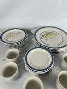 Dinnerware Set: Plates, Saucers, and Cups