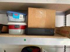 Garage Shelf with Assorted Items