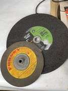 Angle Grinder with Grinding and Cut-Off Wheels