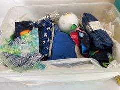 Sewing Lot: Polyester Batting, Shams, and Various Fabrics