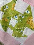 Handmade Pink Patchwork Quilt - 56" x 74"